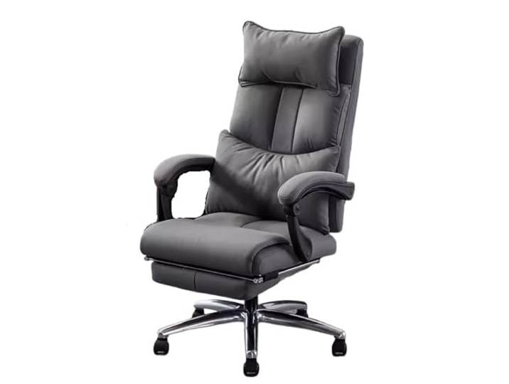 Ygt9mS6vz Stuhl mit hoher Rückenlehne Chefbürostuhl mit Rollen(Grigio)