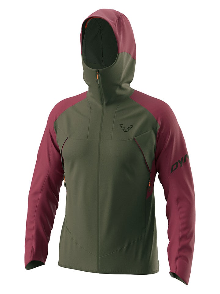 DYNAFIT Funktionsjacke "TRANSALPER GTX" in Grün/ Bordeaux - L