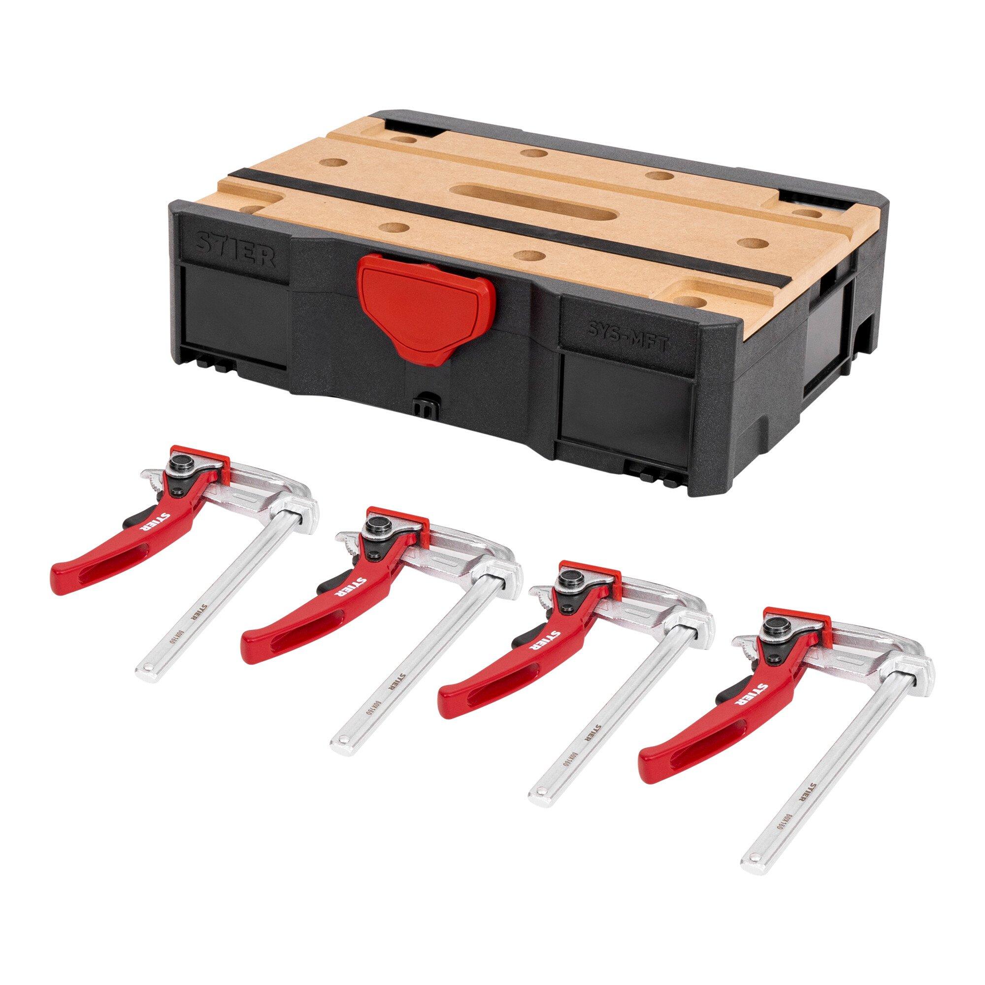 STIER Systainer- Set MFT T-Loc + Hebelzwingen 5-teilig (905552)