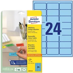 Avery, Etiketten, Etiketten