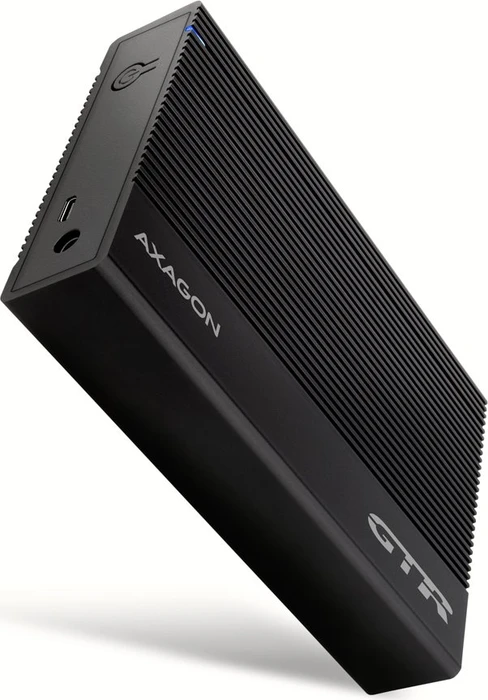 AXAGON EE35-GTR, RIBBED Box 3,5" HDD, USB-C 5 Gbps