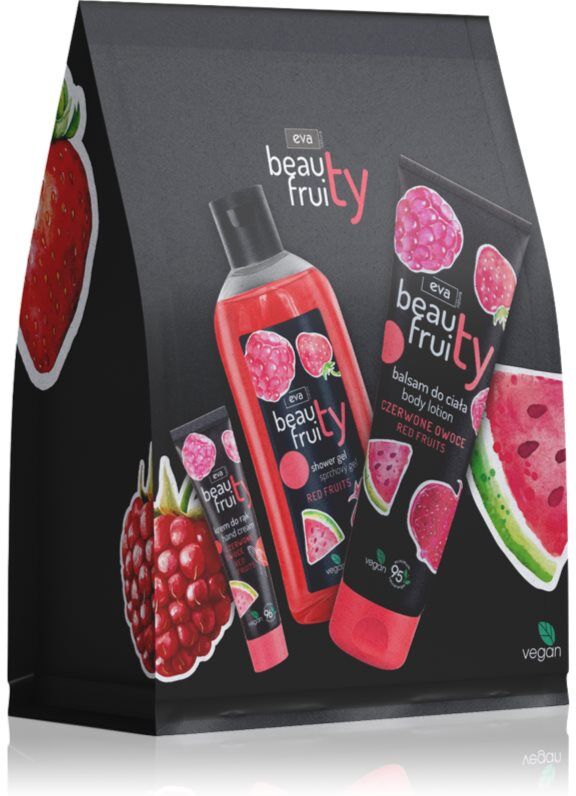 Eva Natura Beauty Fruity Red Fruits coffret cadeau mains et corps