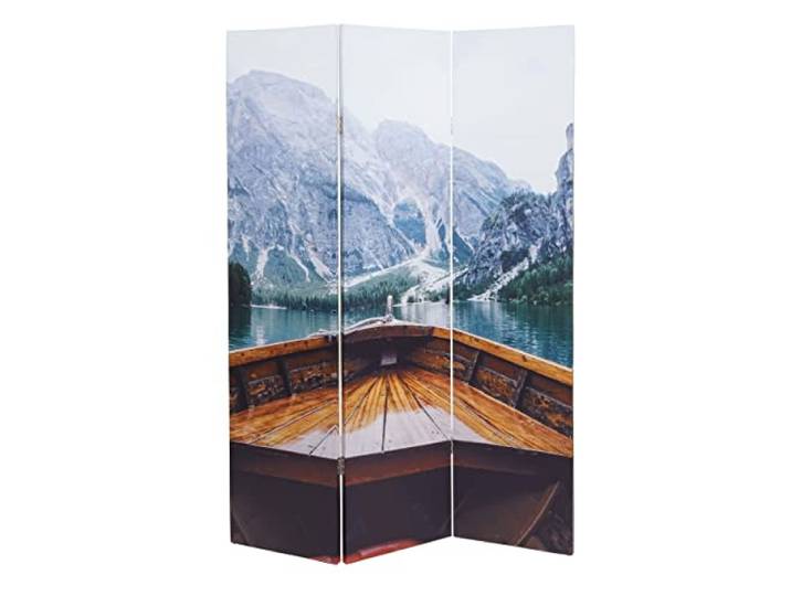 Mendler Foto-Paravent HWC-A83-180x121cm Boot