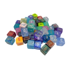 Chessex Würfelset - Signature Würfel D6 (50 x W6) im Beutel - farblich gemischt 293335
