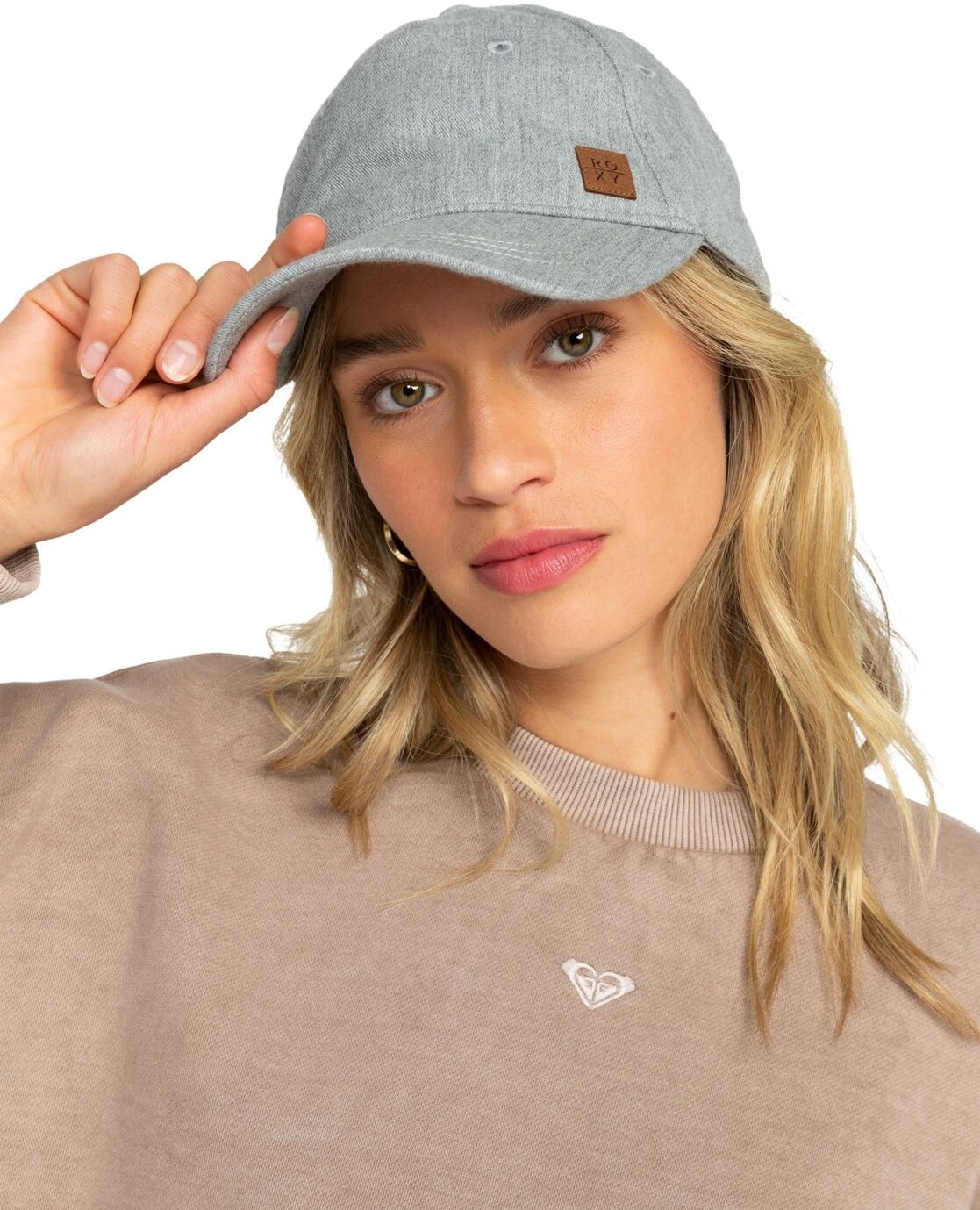 Baseball Cap ROXY "Extra Innings", Damen, grau (heritage heather), Baumwolle, Caps Baseball Cap heritage heather Einheitsgröße