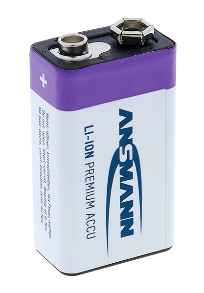 Ansmann 9V Akku USB-C bianco