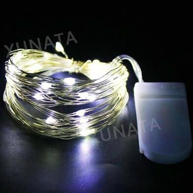Uplift Picks 1M 2M 4M Battery Powered Fairy Lights Waterproof Copper Wire Garland white 2m