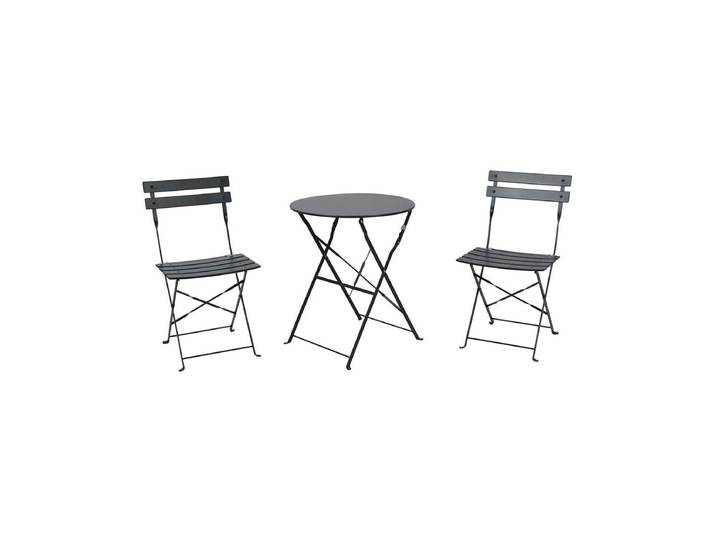Schou SAM Bistro-Set 71x42x80cm Schwarz
