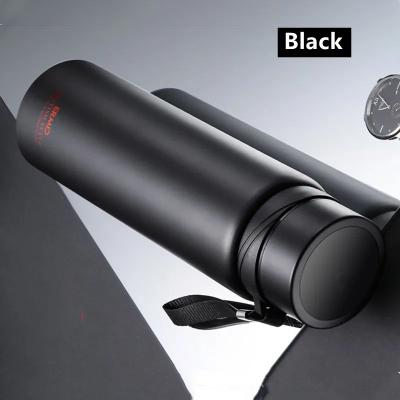 Inspire Select Double Wall 304 Stainless Steel Vacuum Flask With Filter Large Capacity Leakproof Sport Thermos black 54.1 Fl Oz