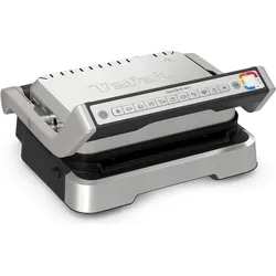 Tefal OptiGrill 4-in-1 Kontaktgrill (GC774D), Edelstahl, Kontaktgrill, Silber, Schwarz