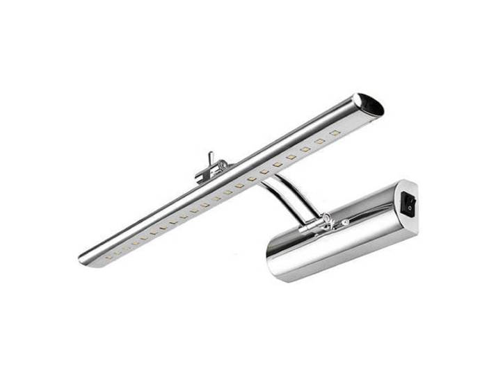 LED Spiegelverlichting - Schilderijverlichting - Ovaal 6W - Glans Chroom Aluminium - Verstelbaar