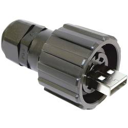 USB 2.0 Stecker-Set - IP67 Stecker, gerade 17-200121 Bajonettverschluss 17-200121 Conec Inhalt: 1 St.