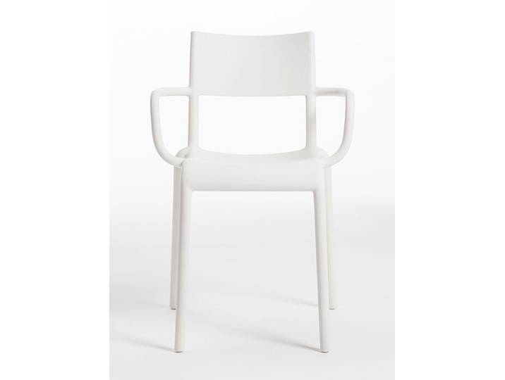 Kartell Armlehnstuhl Generic A weiß, Designer Philippe Starck, 52.5x79x52 cm