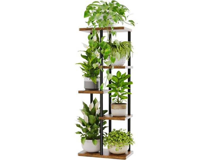 Support Plantes Interieur Support Plante 5 Niveaux En Métal Pour Multiple Plantes Étagère À Fleurs Pour Balcon Salon Chambre[CA354]
