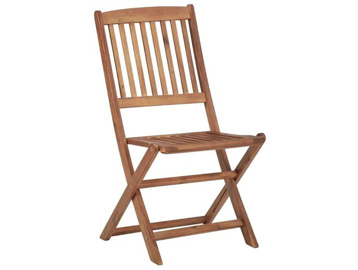 Luxe&Mode Chaises pliables d'extérieur lot de 4 Bois d'acacia solide 2 ans garantie LV6105