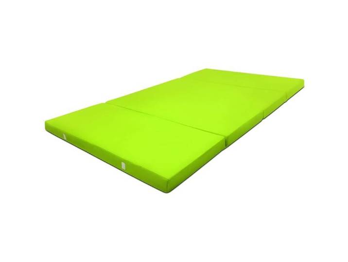 Beautissu Matelas pliant d'appoint - 120x195cm Vert - Campix - Pouf pliable - Confortable lit d'invité - Futon