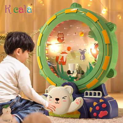Multisell Products Hub Interactive Bean Ball Game Machine, Educational Toys With Lighting Scoring, Parent Child Puzzle Game Gift For Boys with Timer Pink