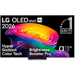LG OLED-Fernseher "OLED83C69LB", Energieeffizienz: D (A-G), schwarz, 83 ′′, Fernseher