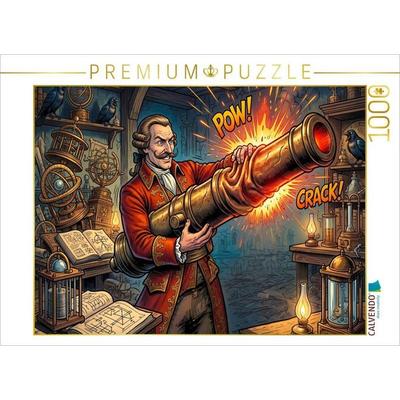 CALVENDO Puzzle Die verbogene Kanone reparieren | 1000 Teile Lege-Größe 64x48cm Foto-Puzzle für glückliche Stunden