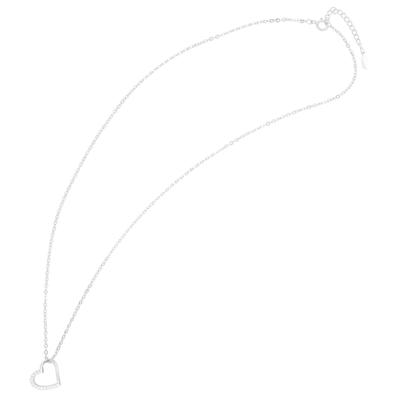 Kette ohne Anhänger ADELIA´S "Halskette mit Anhänger – Herz aus 925 Silber", silber, Halsketten, Damen, 45cm, Silber 925 (Sterlingsilber), Geschenkidee: zeitlos und vielseitig
