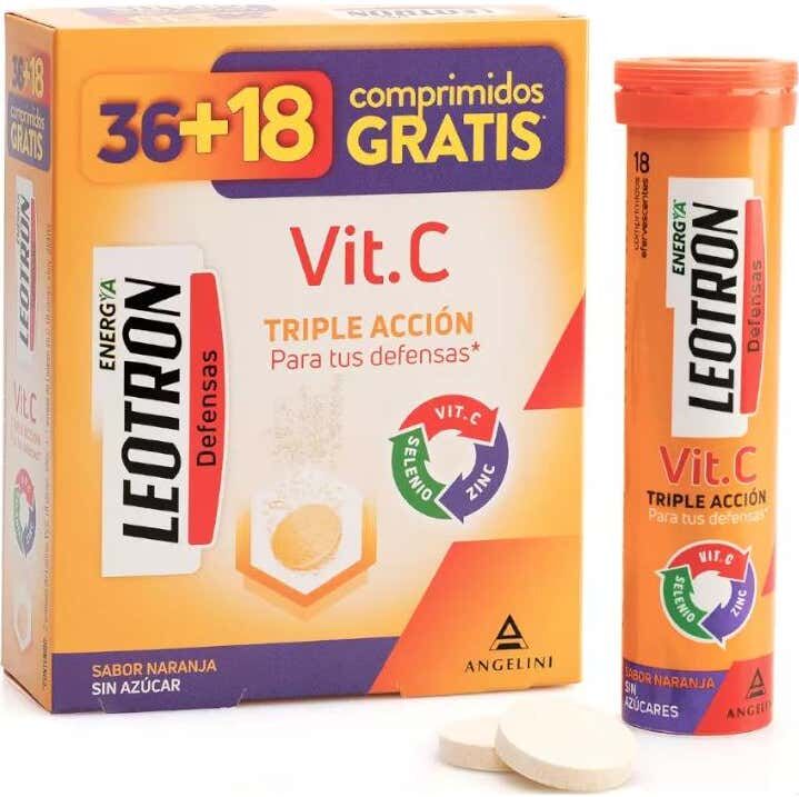 LEOTRON Vitamina C Naranja 36 comp + 18 comp