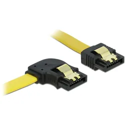DELOCK SATA-Kabel SATA -> SATA links St/St 0.50m gelb Cli