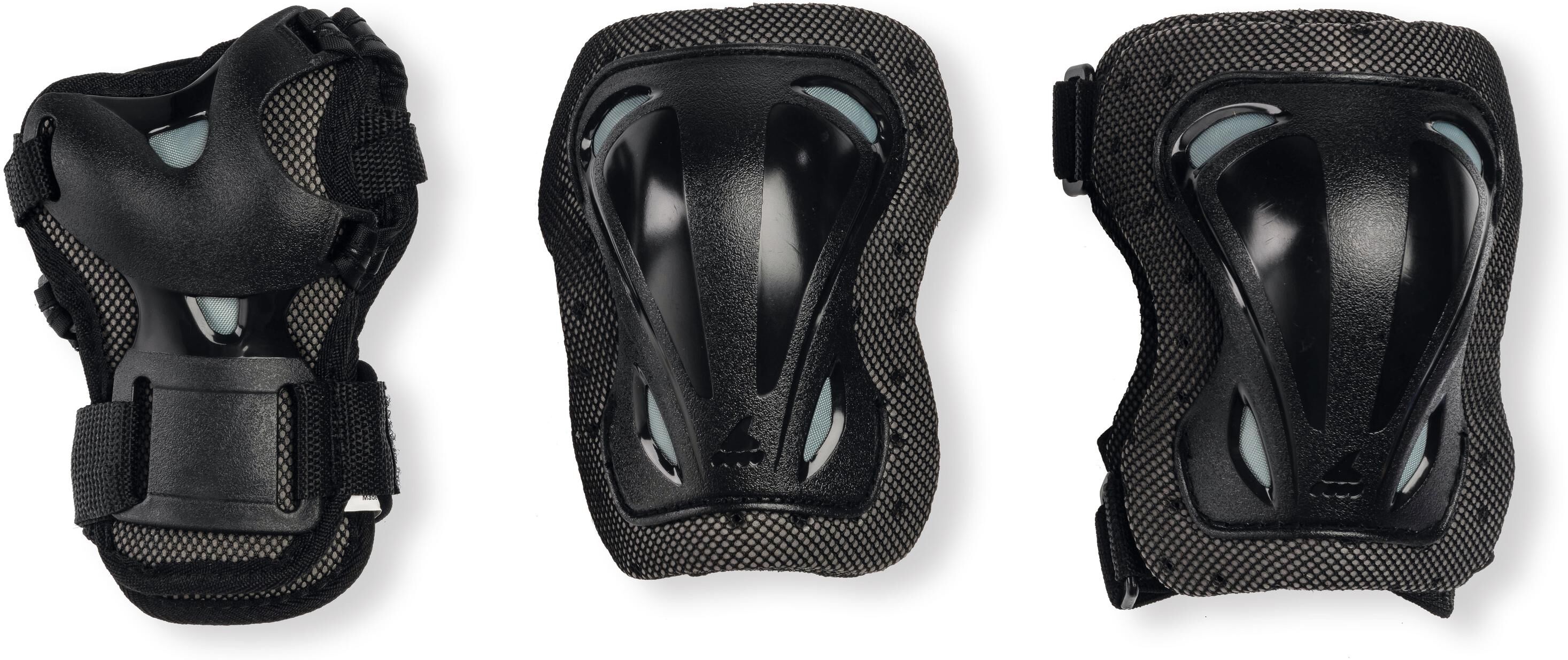 Protektoren-Set ROLLERBLADE "Skate", schwarz, Protektoren, Kinder, Kunststoff, Polyester, Protektoren-Set schwarz Einheitsgröße