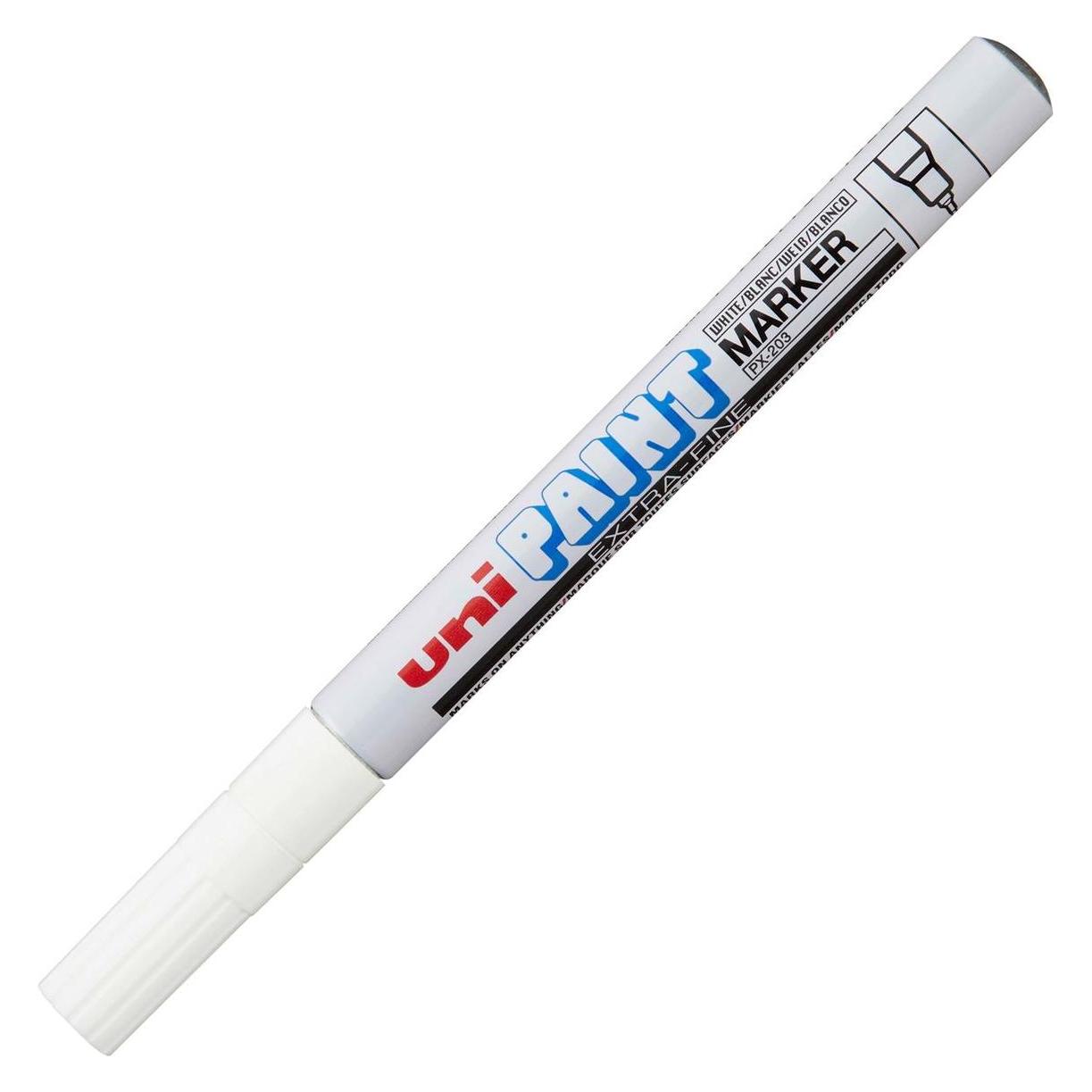 Uni-ball Permanent-Marker PAINT (PX-203), weiá (1x) (PX-203 BL)