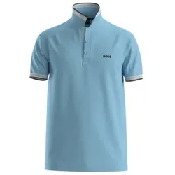 BOSS für Herren. 50469055 Essential Polo blau (S), Lässig, Baumwolle, Kurzarm