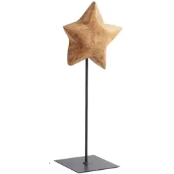 Teakholz Stern auf Fuß 50 cm