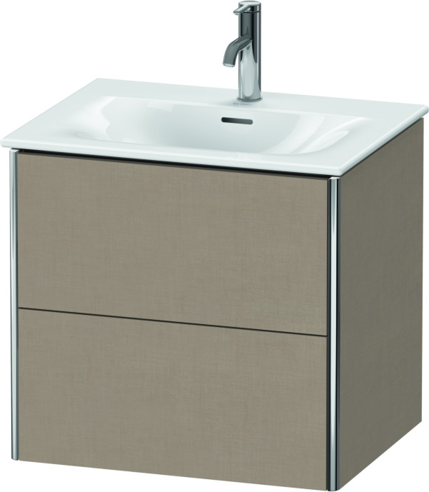 Duravit XSquare Waschtisch-Unterschrank XS432207575 61x56x47,8cm, Leinen, 2 Schubkästen