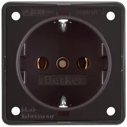 Berker 941852501 Steckdose SCHUKO Integro Einsätze braun