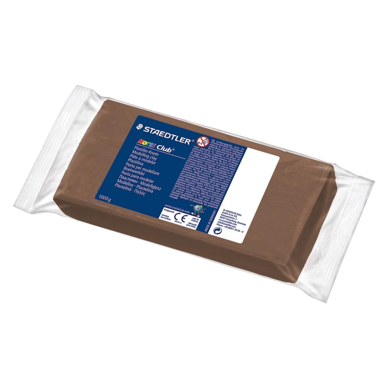 Staedtler Knetmasse Plastilin Knete 1kg braun Noris (57084172)