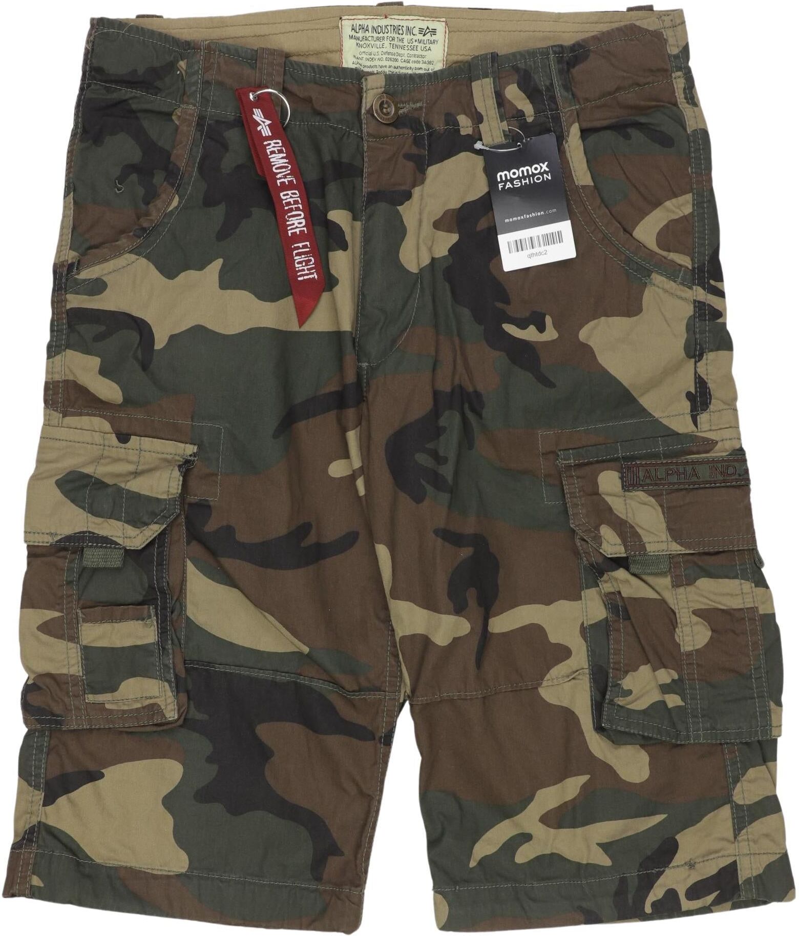 Alpha industries Herren Shorts, Mehrfarbig, Gr. W31, Baumwolle - Second Hand