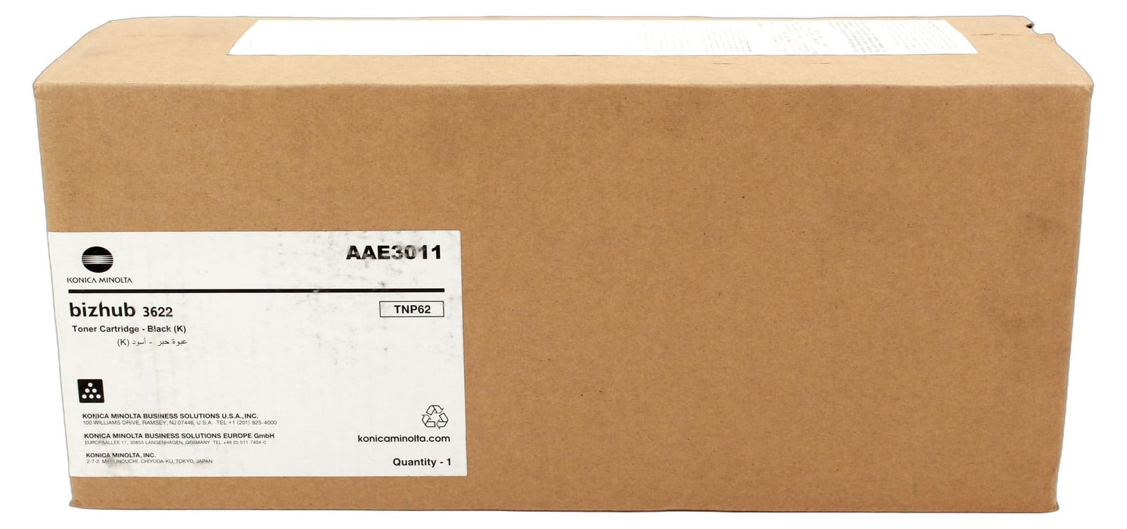 Konica Minolta TNP-62 tonercartridge AAE3011, zwart, voor Bizhub 3622