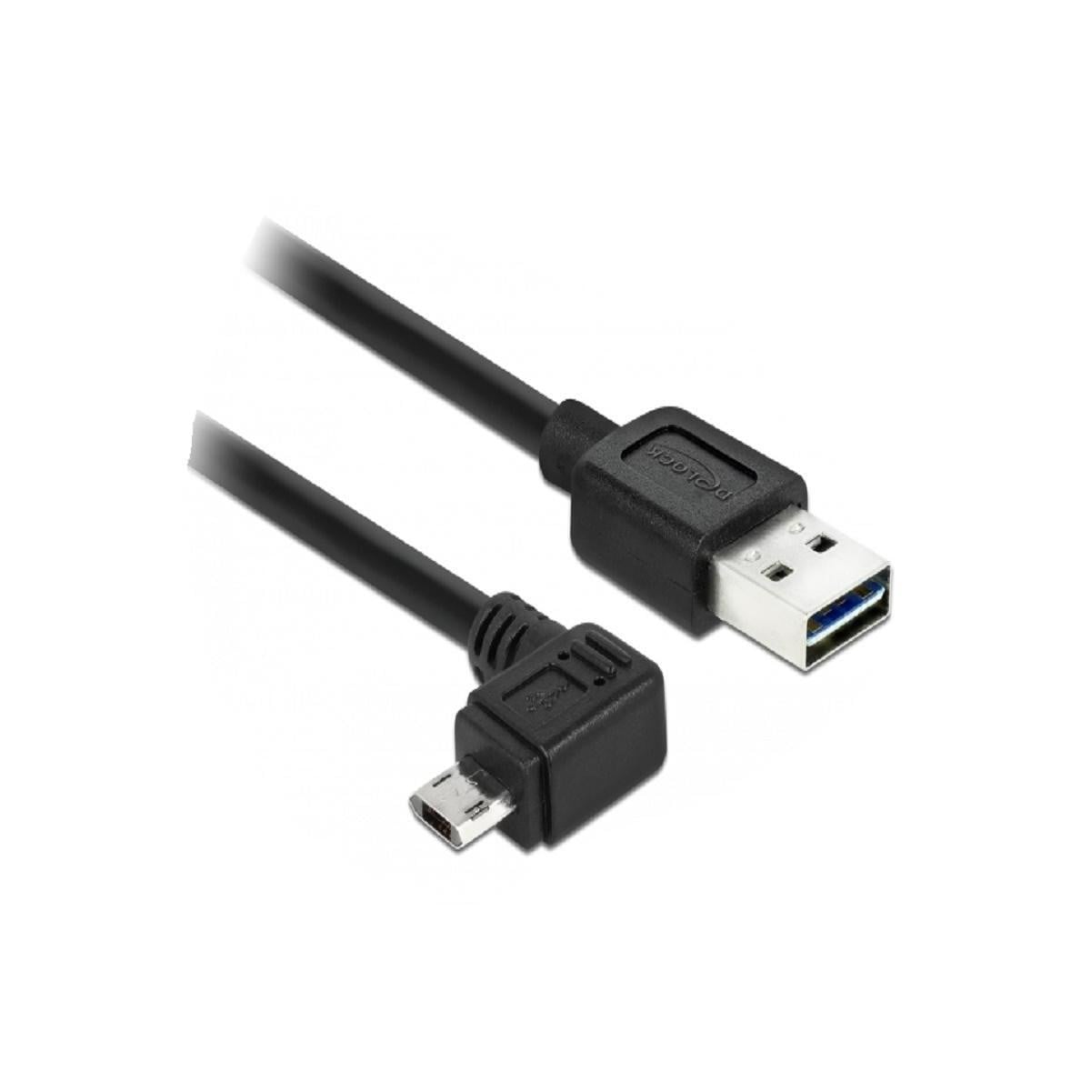 Delock EASY-USB Micro-USB Type B kabel (mannelijk)