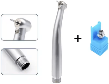 Inspire Essentials LumiDent LED Dental High Speed Handpiece With Ceramic Bearings And Push Button Design led 2 Hole Set