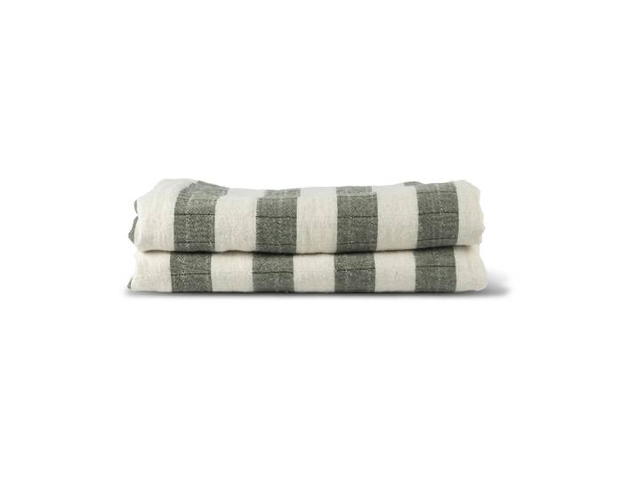 Sagaform Plaid Emilie 130x170 cm Vert-blanc