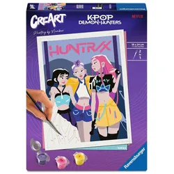 Ravensburger CreArt, Malen nach Zahlen Adults Trend KPop Demon Hunters - HUNTR/X