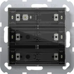 Gira Tastsensor 4 Komfort 3-fach für KNX, mit Inbetriebnahme-Wippe, 504300