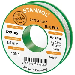Stannol HS10 Lötzinn (Lötzinn), Lötgerät Zubehör, Grau