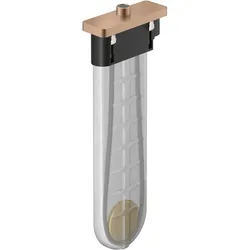 Hansgrohe sBox Wannenrandset softsquare, Polished Red Gold, DN15, 80 mm Mindestbreite, 0-30 mm Spannbereich, 1,45 m Ausziehlänge