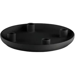 Vela stilvoller Kerzenhalter -  Keramik Design Schwarz L