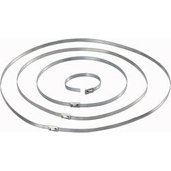 TRU COMPONENTS 1570838 Kabelbinder 201 mm 4.60 mm Silber 10 St.