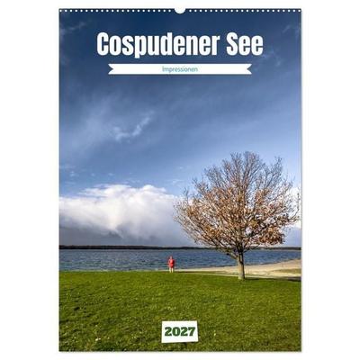 Cospudener See (Wandkalender 2027 DIN A2 hoch), CALVENDO Monatskalender