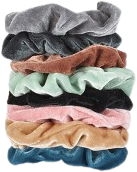 Bifull Color Hairband Velvet Scrunchies 8 Einheiten 01 Farben