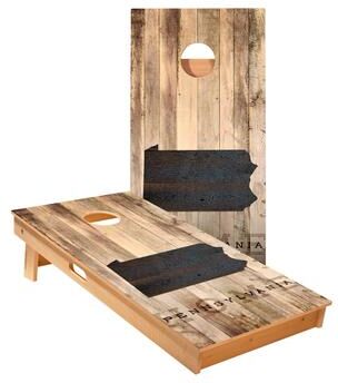 Skip's Garage Pennsylvania Rustic Cornhole Boards