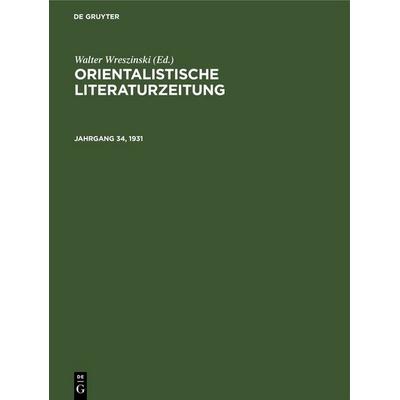 Januar 1931, Gebundene Ausgabe von , De Gruyter, 978-3-11-256725-8