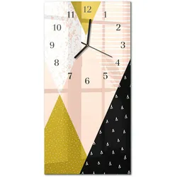 WANDUHR aus Glas 30x60 cm - Muster