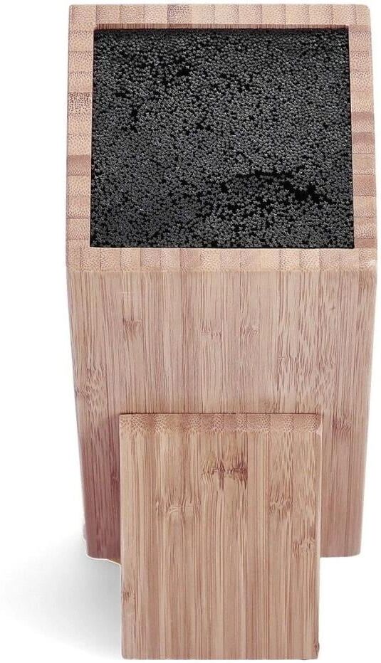 Messerblock ZELLER PRESENT "15,5 x 10,5 x 25,5 cm", braun, B:10,5cm H:25,5cm L:15,5cm, Messerblöcke, Messerblock braun Einheitsgröße